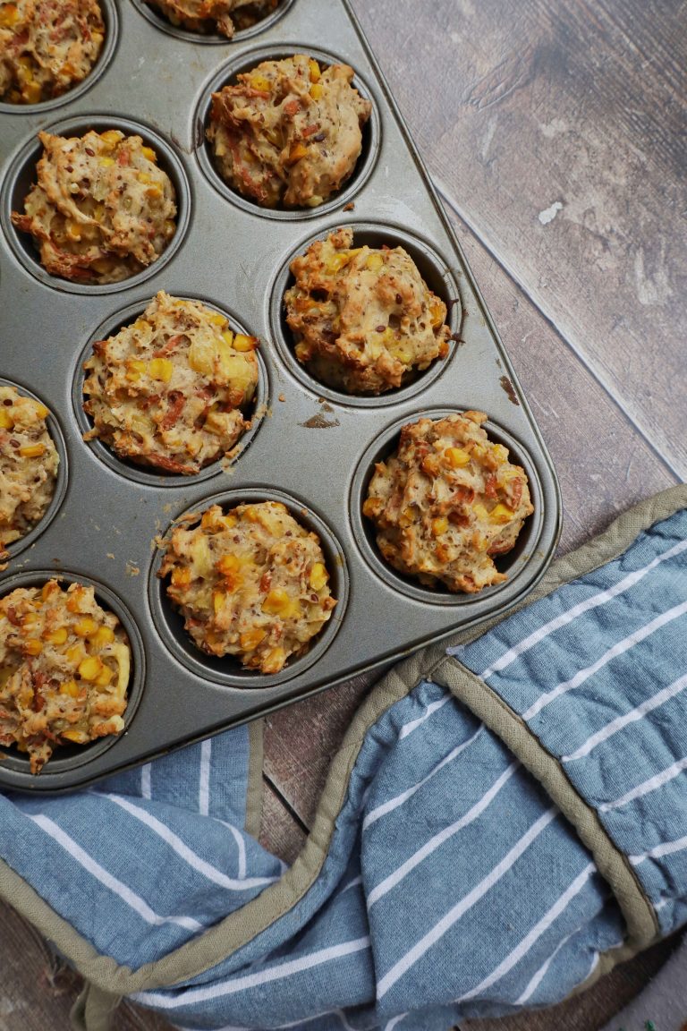 Bacon, Sweetcorn and Cheese Savoury Muffins